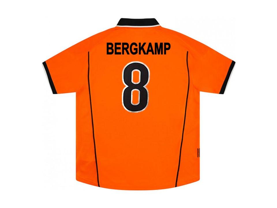 Netherlands Holland 1998 Bergkamp 8 World Cup Home Football Shirt Soccer Jersey