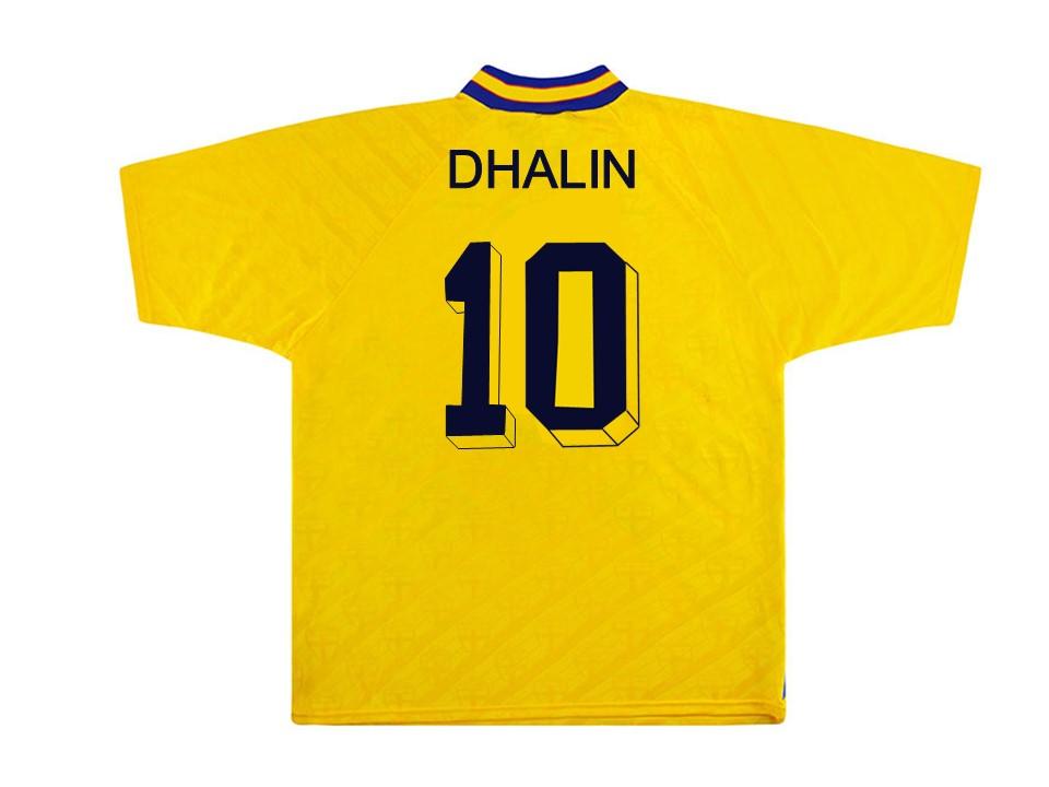 Sweden 1994 Dhalin 10 World Cup Home Football Shirt Soccer Jersey