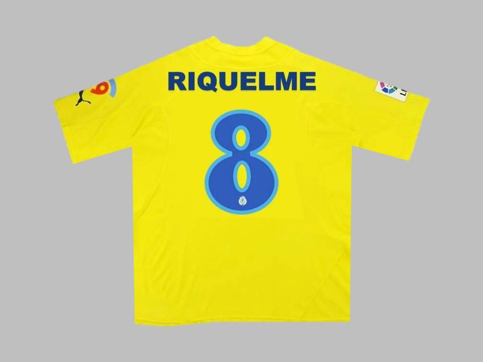 Villareal 2005 2006 Riquelme 8 Home Shirt