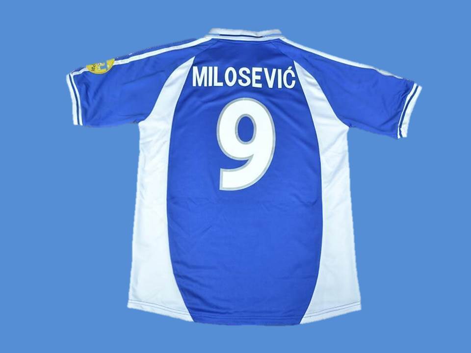 Yugoslavia 2000 Milosevic 9 Euro Cup Home Jersey